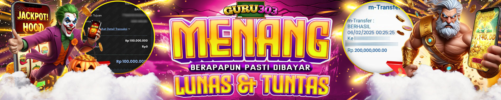 GURU303 | Menang Berapapun Pasti Dibayar Lunas